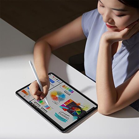 Baseus Apple İpad 6, 7, 8, 9 Stylus Dokunmatik Tablet Kalemi,Aktif Versiyon,125mAh Şarjlı Yedek Uçlu( Apple Uyumludur.)