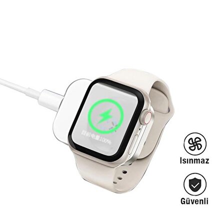 Polham Apple Watch Uyumlu 1,2,3,4,5,6,7,8 ve Ultra İçin Manyetik Kablosuz Şarj Standı,Isınmaz Akım Korumalı 