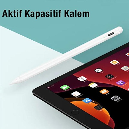 Polham 100mAh Şarjlı Universal İos ve Android Uyumlu Dokunmatik Stylus Kalem, Telefon Tablet Kalemi