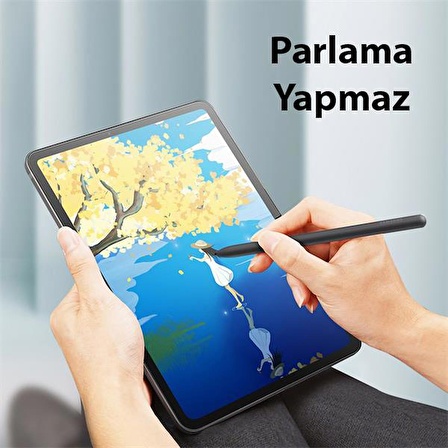 Polham Samsung Galaxy Tab S8, S7 Plus ve S7 FE Uym 0.15mm Full Kaplama Darbe Emici Ekran Koruyucu