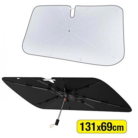 Baseus Isı Yalıtımlı Çantalı Araç içi Ön Cam Güneşlik Şemsiyesi 131cm*79cm Araç Güneş Koruyucu