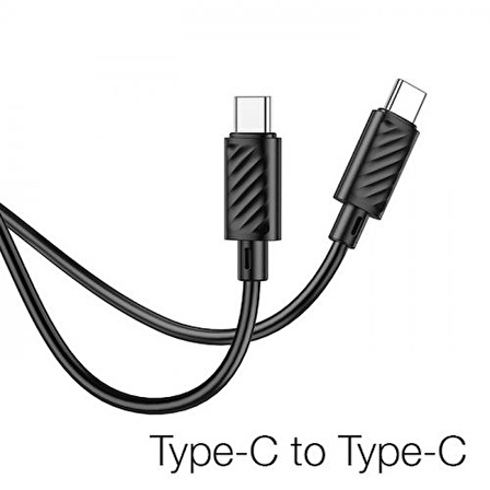 Polham Hc Seri 1 Metre 60W Type-C to Type-C Süper Hızlı Data ve Şarj Kablosu, Esnek Kopmaz Kablo