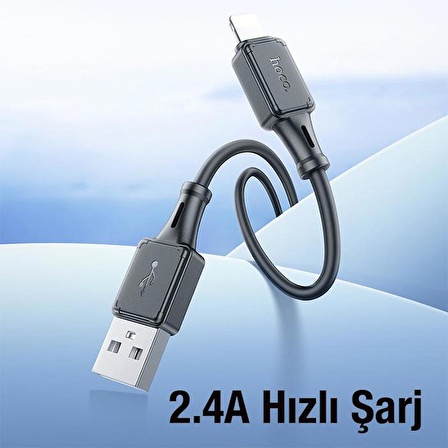 Polham HC Series 1MT 2.4A USB to iPhone Lightning Ultra Hızlı Şarj ve Data Kablosu, Akım ve Isı Korumalı Kopmaz Kablo