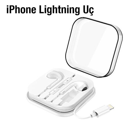 Polham HC Series iPhone Lightning Kulakiçi Kablolu Kulaklık, 120Cm Kablolu, HD Ses ve Mikrofonlu Kulaklık