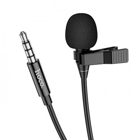 Polham HC Series 2 Metre Kablolu 3.5MM Jack Profesyonel Yayıncı Yaka Mikrofonu, Canlı Yayın, Ses Kayıt Mikrofonu