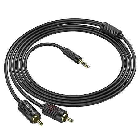 Polham HC Series 1.5 Metre 3.5MM Jack to RCA Stereo Ses Sistemi Kablosu, Amfi, Hoparlör, TV Ses Sistemi Kablosu