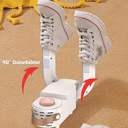 Polham  Elektrikli Zamanlama Ayarlı Terlik Bot Ayakkabı Kurutucu Isıtıcı Ayakkabı Koku Giderme Cihazı