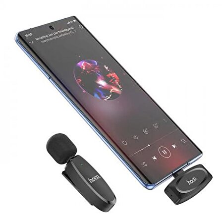 Polham HC Type-C Girişli Gürültü Önleyici Kablosuz Yaka Mikrofonu, Telefon, Tablet Uyumlu, Yayıncı Yaka Mikrofonu
