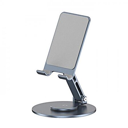 Polham Açı ve Yükseklik Ayarlı 360 Derece Dönebilen Telefon ve Tablet Tutucu Stand, Kaydırmaz ve Çizmez Stand