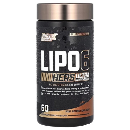 Nutrex Lipo 6 Hers Ultra Fat Burner Concentrate 60 Capsules