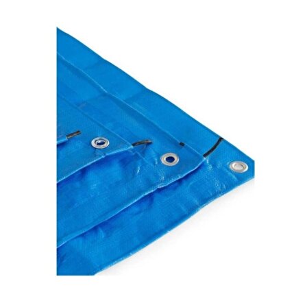 Su Geçirmez PVC-Parafin Gölgelik Çadır-Tente-Branda Mavi 7x7 m
