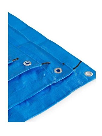 Su Geçirmez PVC-Parafin Gölgelik Çadır-Tente-Branda Mavi 10 x 14 m