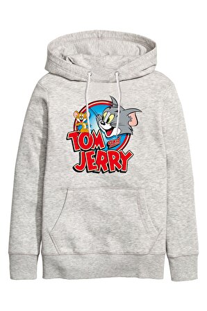 Art T-Shirt Tom and Jerry Unisex Kapüşonlu Sweathirt