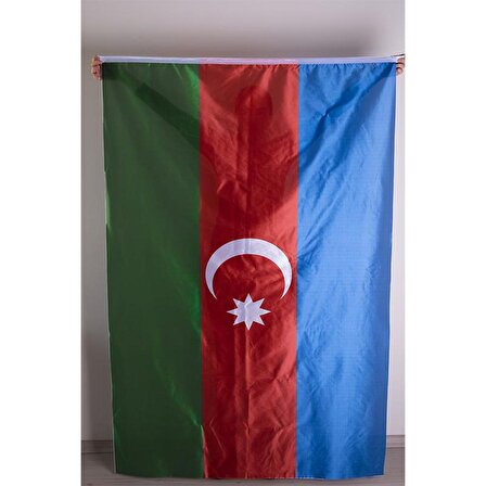 Azerbaycan Bayrağı Raşel Kumaş Dijital Baskı