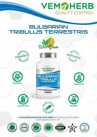 VEMOHERB Bulgarian Tribulus 800 mg 90 Caps.