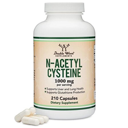 DOUBLE WOOD N-Acetyl Cysteine NAC- 210 x 500 mg capsules