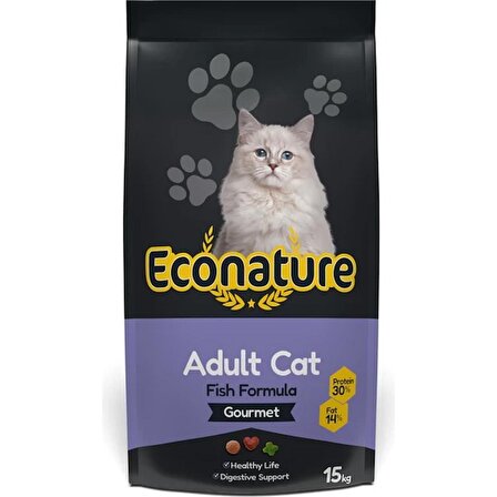 Econature Gurme Yetişkin Kedi Maması 15 Kg