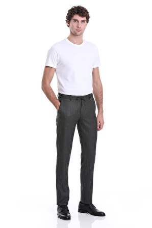 Antrasit Dinamik Fit Balıksırtı Yandan Cepli Jogger Pantolon | 46