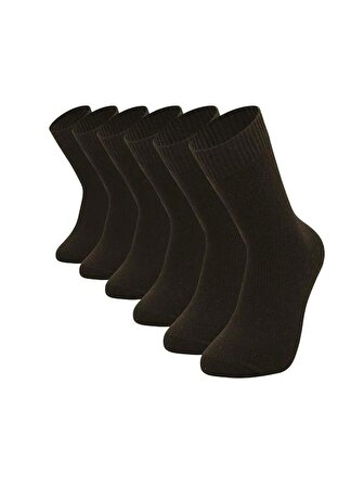 Laula Erkek 6 Çift Yünlü Çorap Siyah Renk #wool