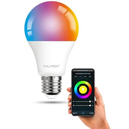 Fulltech Akıllı RGB LED Lamba Ampul | WiFi Tuya Destekli, 800 Lümen Akıllı Kontrol Bulb LAMB