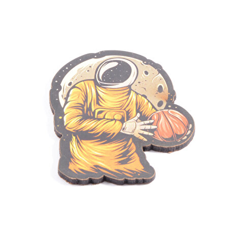 Basketçi Astronot Bardak Altlığı