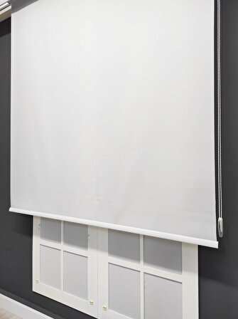 Beyaz Güneşlik Stor Perde A Kalite Beyaz-100 x 200