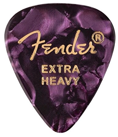 Fender 351 Extra Heavy Gitar Penası Mor 1 Adet Shape Premium Pick