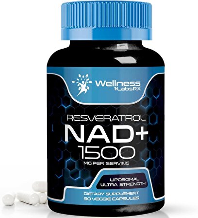 Wellnees Labs NAD + Resveratrol 1500 mg 90 Kapsül 