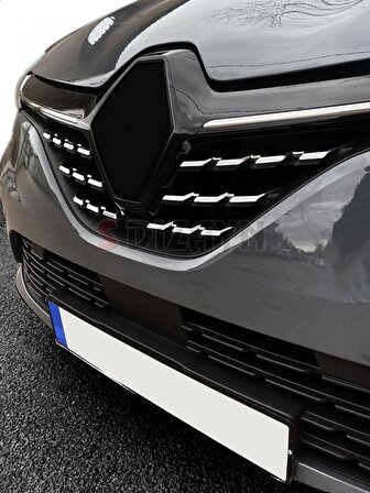 S-Dizayn Renault Clio 5 Krom Ön Alt Panjur 6 Prç. 2019 ve Üzeri