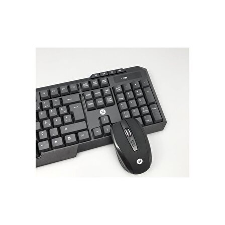 Dexim KM-317 Slim Kablosuz Klavye Mouse Seti - Siyah