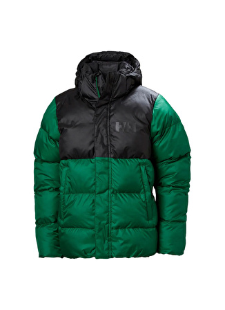 Helly Hansen Yeşil Erkek Çocuk Kapüşonlu   Kayak Montu HHA.41755-HHA.486  JR VISION PUFFY