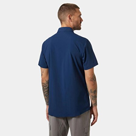 Helly Hansen Tofino Solen Short Sleeve Shirt Erkek Kısa Kollu Gömlek 63204-584 Lacivert 