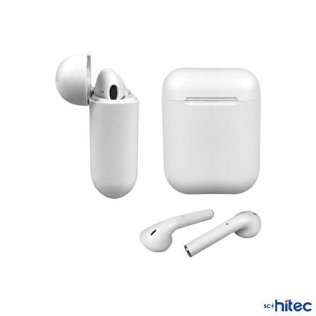 ScHitec İ12 2. Nesil Pods TWS 5.0 Bluetooth Kulaklık Beyaz