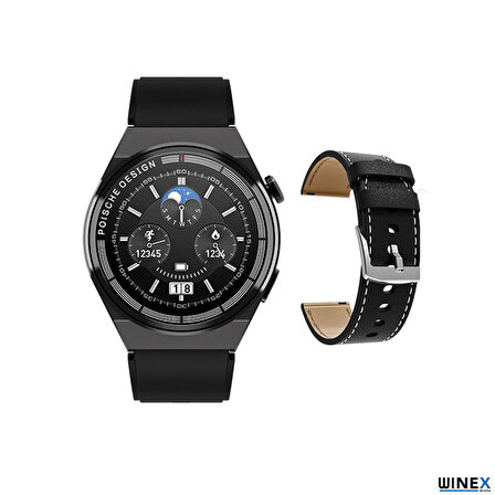Winex Watch GT3 Max Siyah Akıllı Saat