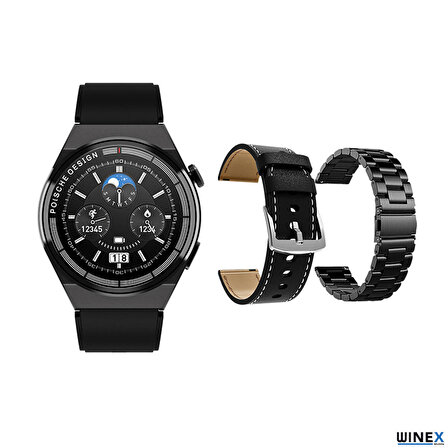 Winex Watch GT3 Max Siyah Akıllı Saat