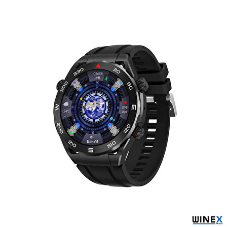 Winex Watch SK4 Ultimate Siyah Akıllı Saat