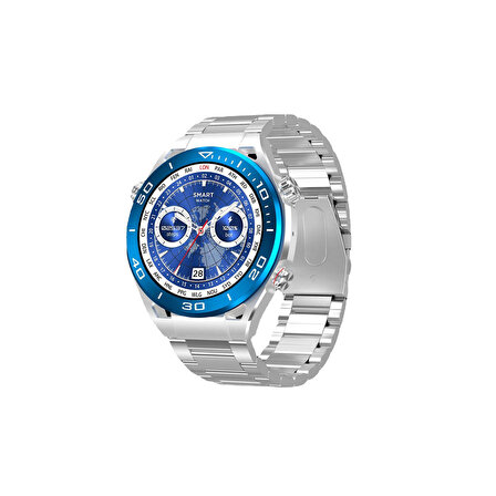 Winex 2023 Watch SK4 Ultimate Android İOs HarmonyOs Uyumlu Akıllı Saat Gümüş