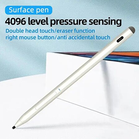 Microsoft Uyumlu Surface Pen Kapasitif 4096 Basınç Sensörü Palm Rejection Stylus Tablet Çizim Kalemi