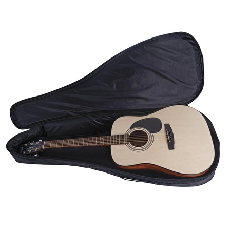 Wagon Case 02 Serisi Akustik Dreadnought Gitar Çantası - Siyah