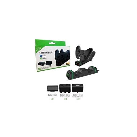 Yues Xbox Series S X /Xbox One S X Oyun Kolu Dock Wireless Controller Şarj İstasyonu Göstergeli 800mah