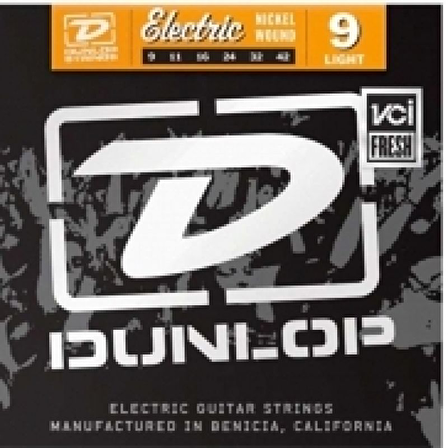 Jim Dunlop DEN0942 Nickel Light Elektro Gitar Teli (9-42)