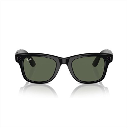 Meta Akıllı Gözlük - Wayfarer - Parlak Siyah-G15 Yeşil - Ray-Ban