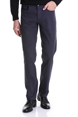 Lacivert Regular Fit Düz 5 Cep Pamuklu Kot Pantolon | 33