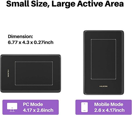 Huion H420X 4.17 x 2.6 inç Grafik Tablet