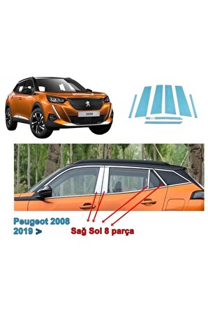 Peugeot 2008 Orta Direk Çıtası 2019-2022 Arası 8 Prç. P. Çelik