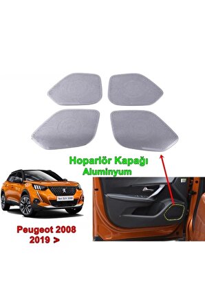 Peugeot 2008 Iç Kapı Hoparlör Çerçevesi 2019 4 Prç. Aluminyum