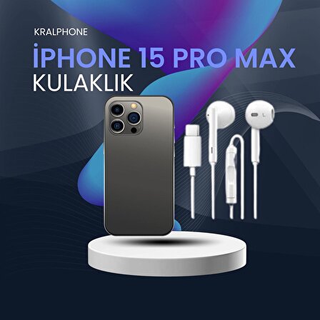 Kralphone EarPods (USB-C) iphone 15 PRO MAX Koblolu Kulaklık