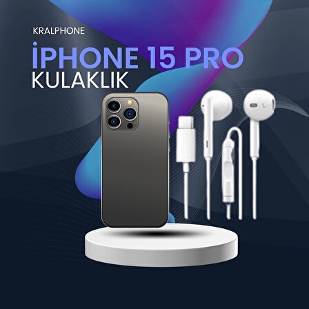 Kralphone EarPods (USB-C) iphone 15 PRO Koblolu Kulaklık