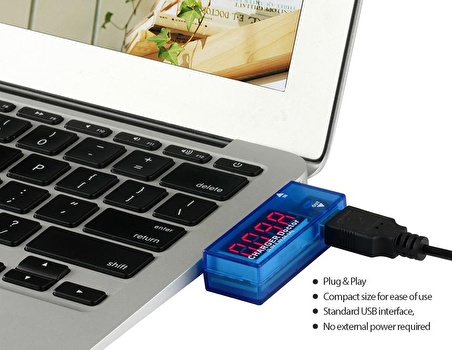 Mini Usb Ampermetre Voltmetre