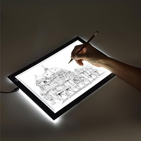 Valkyrie Led Işıklı A4 Boy Çizim Kopyalama Eskiz Çizim Ultra İnce Animasyon Portre Çizim Tableti
